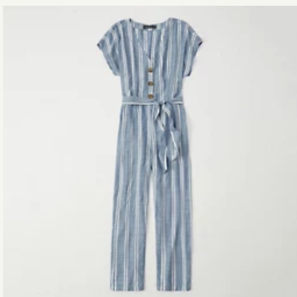 Abercrombie & Fitch Striped Kaftan Jumpsuit